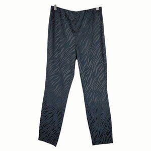 Rag & Bone Simone Black Zebra Print Italian Jacquard High Rise Crop Skinny Pants